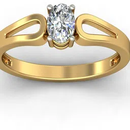 avsar AVR599YB 14kt Cubic Zirconia Yellow Gold ring-image-10