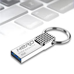 herohighquality pendrive 8 GB Pen Drive Compatible with Mobile, Tablet, Television, Laptop, Desktop Computer, Gaming Console USB 3.0 Metal Case image 4