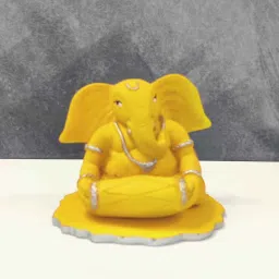 wens Ganesha Yellow Polyresin Ganesha Idol image 1