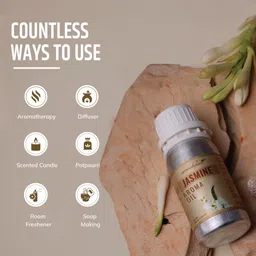 aromahpure Fragrance oil best for Aromatherapy|Helps in Concentration & Meditation| Jasmine Aroma Oil image 4