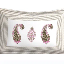 malkinn Cotton Single Flat 140 TC Jaipuri Prints Bedsheet image 3