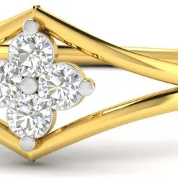 avsar Kavya 18kt Diamond Yellow Gold ring image 2