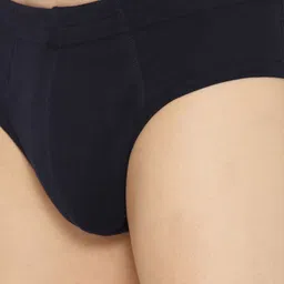 The Roadster Lifestyle Co. Navy Blue Mid-Rise Pure Cotton Basic Briefs RBIE-1003-NB-1 image 4