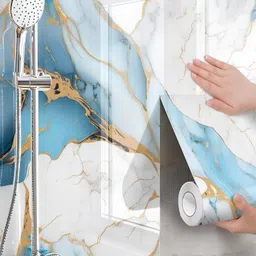 floppy Decorative White, Blue Wallpaper image 3