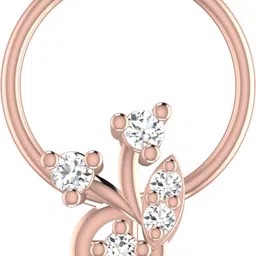 avsar Nidhi 18kt Diamond Rose Gold Nose Wire-picture-43