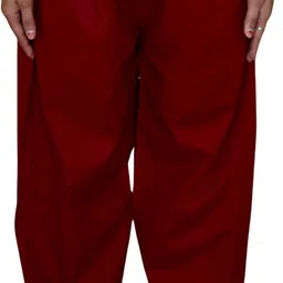 myplusfashion Cotton Blend Solid Women ["Maroon"] Salwar image 1