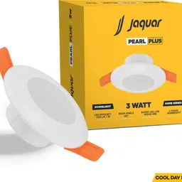 Jaquar 3W Pearl Plus Round Downlight - Cool Day Light (Pack of 1) Ceiling Light Ceiling Light Ceiling Lamp image 1