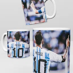 inkywinky Messi No 10 Football Printed Coffe Ceramic Coffee Mug-picture-13