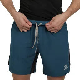 shrey Solid Men Dark Green Sports Shorts-picture-22