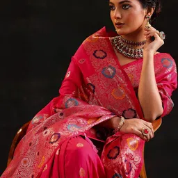 Libas Woven Design Zari Heavy Work Saree-image-53