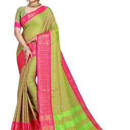 jayant creation Green Silk Cotton Barasi Sarees-picture-37