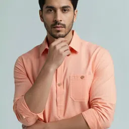 LENIA Men Solid Slim Fit Short Kurta image 5