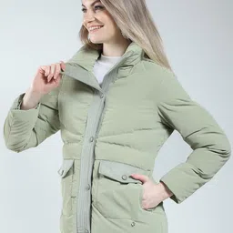 Monte Carlo Women Solid Puffer Jacket image 2