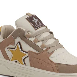 FAUSTO Men Colourblocked PU Lightweight Lace-Ups Sneakers image 5