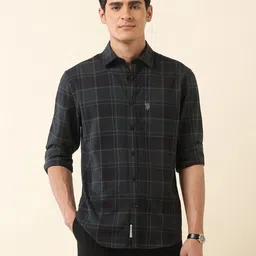 U.S. Polo Assn. Men Classic Tailored Fit Checked Casual Shirt-picture-41