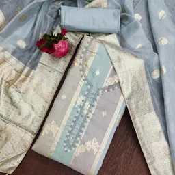 MANVAA Embellished Unstitched Dress Material-picture-23