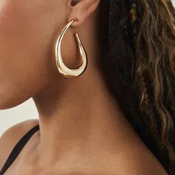 Accessorize Oval Hoop Earrings image 2