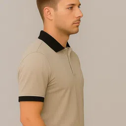 HIRRUX Men Typography Printed Polo Collar T-shirt image 2