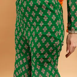 indo street Women Printed Empire Kurti with Sharara image 3