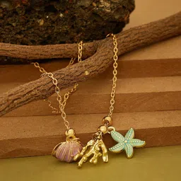 Beenth & Doneth Gold-Plated Stainless Steel Necklace image 2