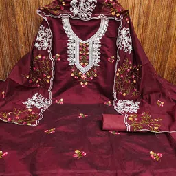 SHADOW & SAINING Embroidered Unstitched Dress Material image 2