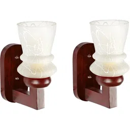 1ST TIME White Colourblocked Wood Contemporary Rectangle Shaped Wall Lamp image 4