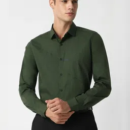 Allen Solly Spread Collar Long Sleeves Cotton Shirt-picture-48