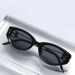 LULU & SKY Women Black Lens & Black Oval Sunglasses with-picture-20