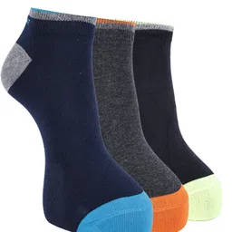 Force NXT Pack Of 3 Cotton Patterned Ankle-Length Socks image 1
