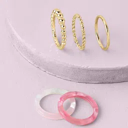 Accessorize Pack Of 5 Finger Rings image 1