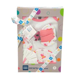 MeeMee Infants Pack Of 5 Printed Pure Cotton Baby Apparel Gift Set-picture-26