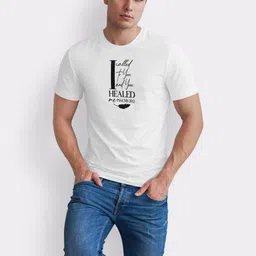 Seekbuylove Men Typography Printed Round Neck Short Sleeves Bio Finish Regular Fit T-shirt image 2
