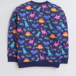 Baby Nation Unisex Kids Navy Blue Dragon Printed Cotton Sweatshirt-picture-27
