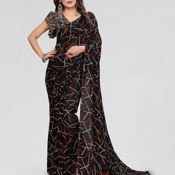 Moda Rapido Printed Saree With Unstitched Blouse Piece-picture-35