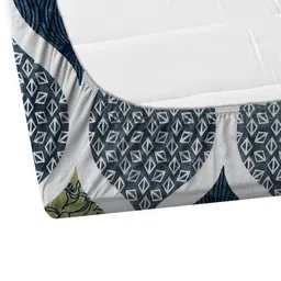 SHOMES Multicoloured Cotton 220 TC Fitted King Bedsheets With 2 Pillow Covers image 3