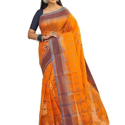 RAJ SAREE HOUSE Woven Design Pure Cotton Taant Saree-picture-37