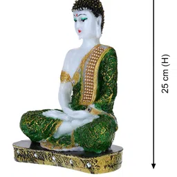 Aura Green Buddha Idol Showpiece-picture-20