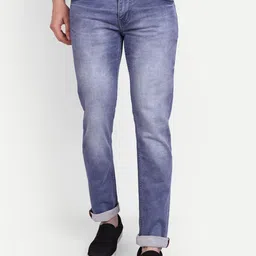 MEGHZ Men Micheal Slim Fit Light Fade Stretchable Jeans-picture-11