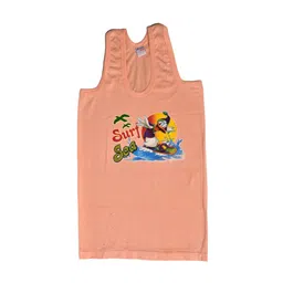 NEW TRINATH HOSIERY Boys Pack Of 5 Printed Cotton Basic Vests GBV-03 image 4