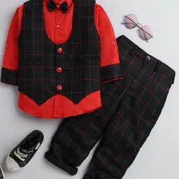 MEROPE Boys Striped T-shirt with Trousers-picture-29