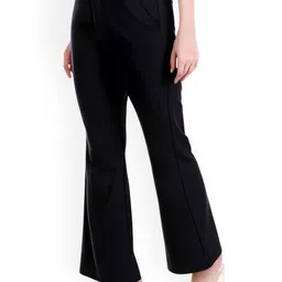 KISURA Women Relaxed Straight Leg Trousers-picture-14