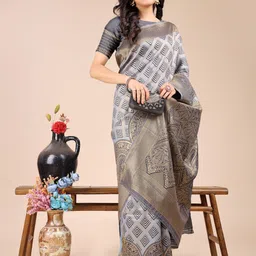 Mitera Woven Desig Banarasi Saree image 4