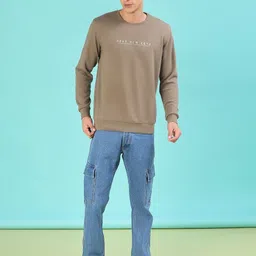 V-Mart Typography Printed Round Neck Pullover Sweatshirt image 3