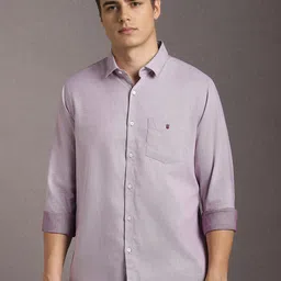 Louis Philippe Sport Men Slim Fit Textured Spread Collar Cotton Casual Shirt-picture-19