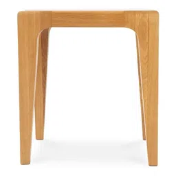 IAAH Brown Walnut Finish Hedy Marble Side Table-picture-53