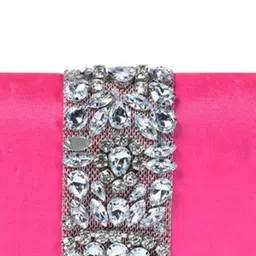 PELLE LUXUR Embellished Structured Handheld Bag image 3