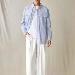 Next One Men Smart Relaxed Fit Mid-Rise Easy Wash Pleated Trousers image 2