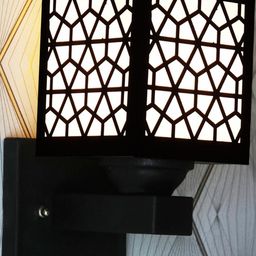 Gojeeva Brown Wood Square Wall Lamps-picture-27
