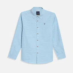 Allen Solly Junior Boys Spread Collar Solid Cotton Casual Shirt-picture-22