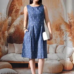 KALINI Print Fit & Flare Dress image 5